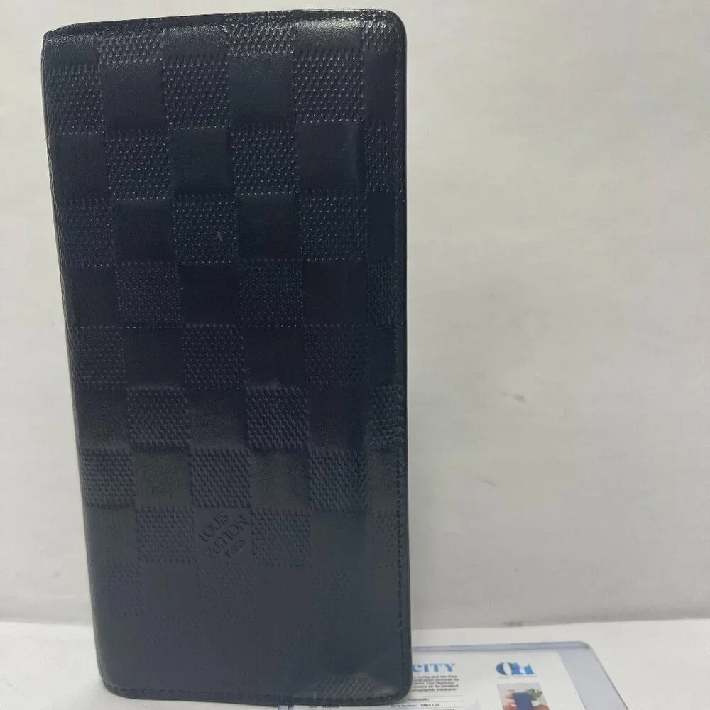 LOUIS VUITTON Damier Infini Portefeuille Bifold Wallet - Black - Preowned
